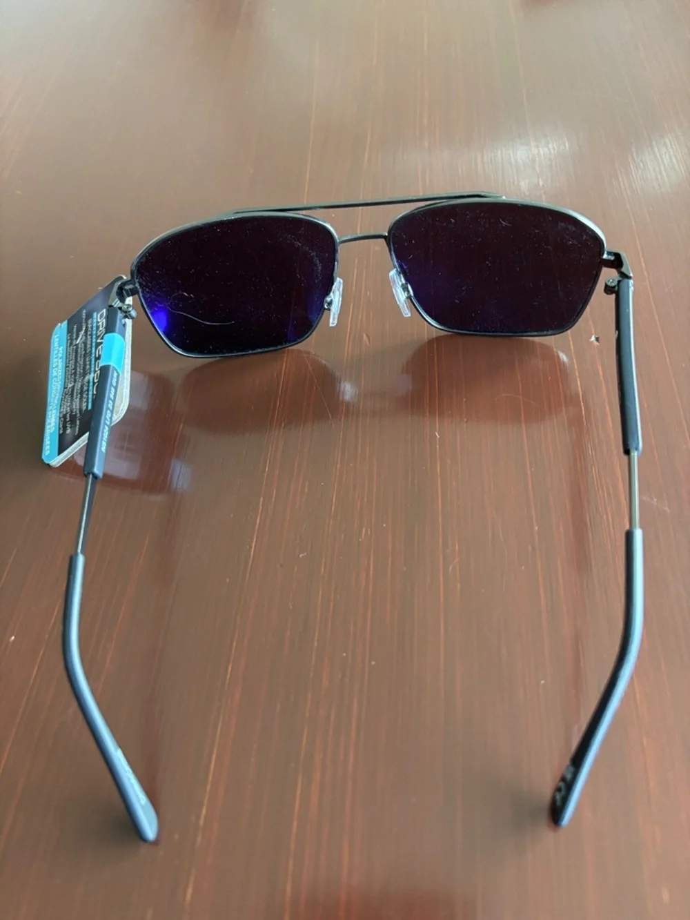 Foster Grant Drive 360  Polarized,100% UVA-UVB protect,Aviator,mirror,gray metal